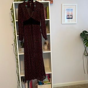 Urban outfitters sheer top with neck tie